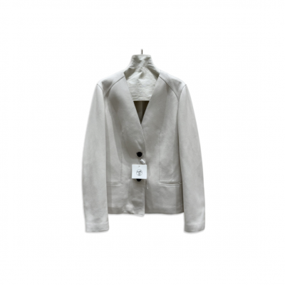 HERMES V-NECK LEATHER JACKET HERMES V-NECK LEATHER JACKET